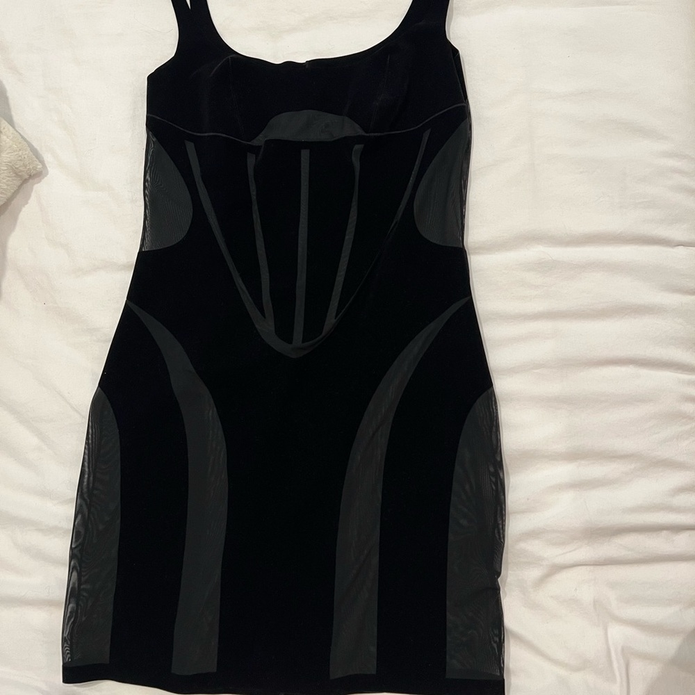 Mugler x Wolford Black Dress